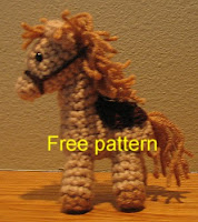 Free crochet pattern horse pony amigurumi