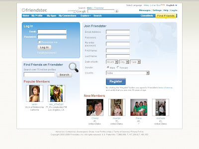 Friendster Login Page : Through The Years - 2002 to 2010 .
