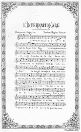 Partitura original de La Internacional