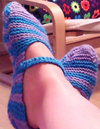 Blue and Purple Slippers