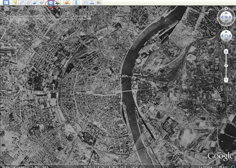 Neue historische Aufnahmen in Google Earth aus dem Jahr 1943 für