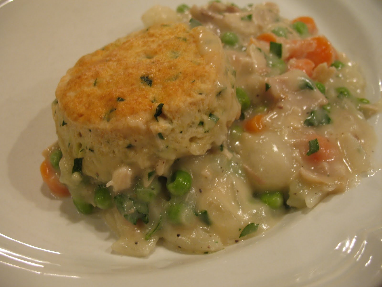 Leftover Turkey Turkey and Biscuit "Pie"?