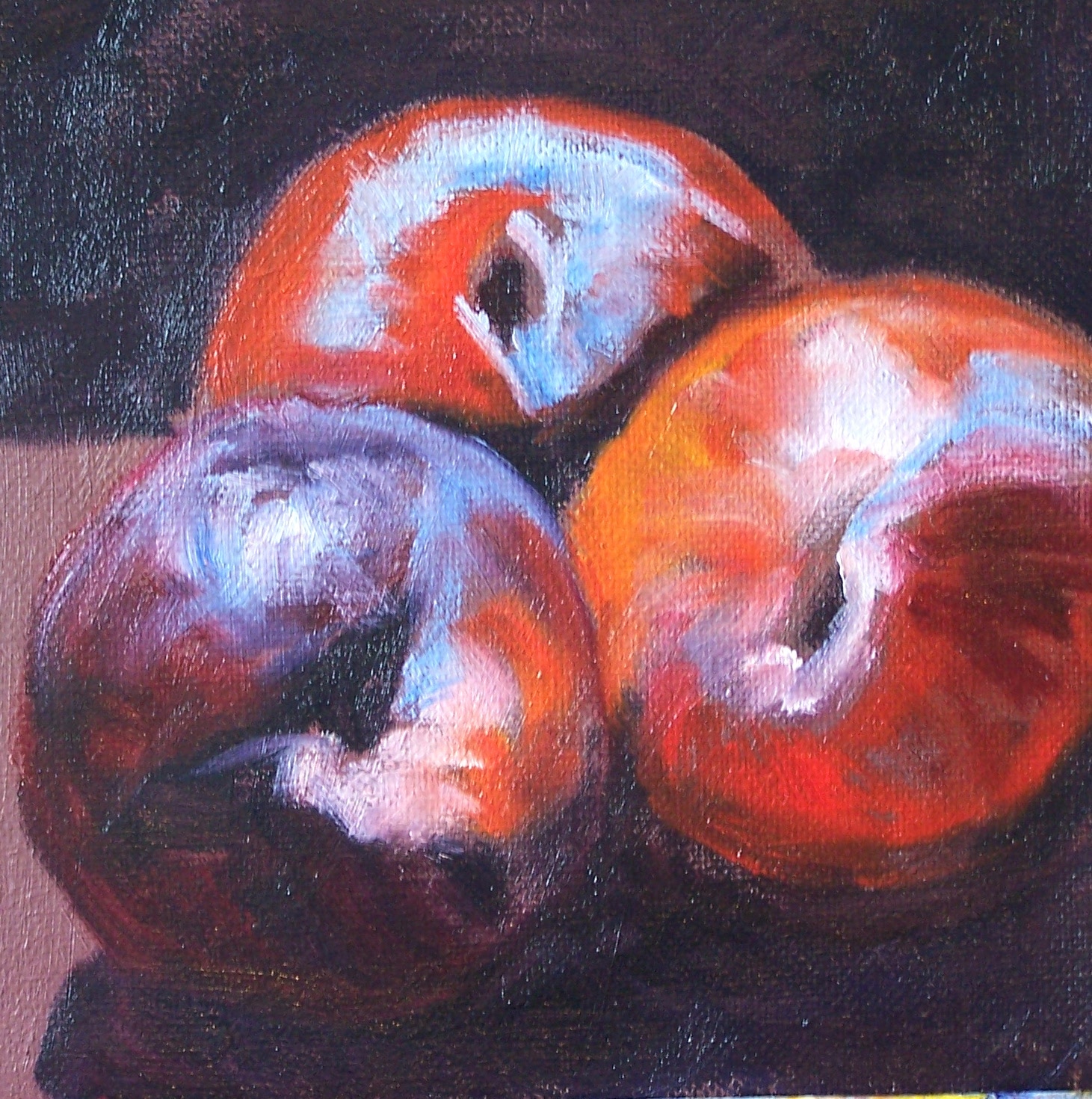 Painting Small Impressions: Plum--American Still Life Oil Painting
