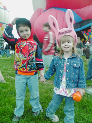 Foam Energizer Bunny Hats at Balloon Celebration