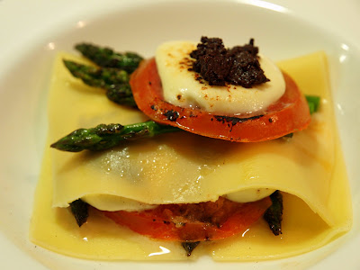  Lasaña de tomate y mozzarella 