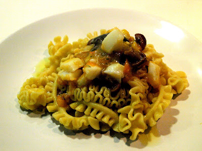  pasta fresca con bacalao y setas 