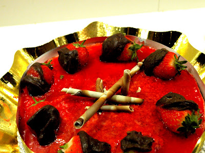  Mousse de fresa y plátano 