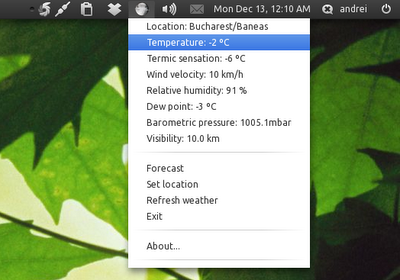 weather indicator ubuntu weather indicator ubuntu