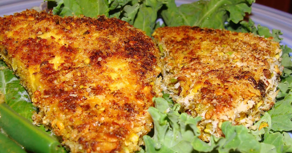 The Maine Vegan: Pistachio and Herb Crusted Tofu
