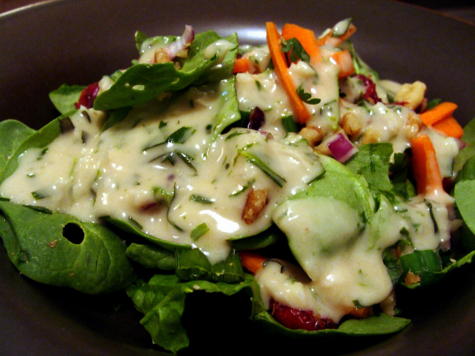 The Maine Vegan Dinner on the eve; Tarragon Mustard Dressing
