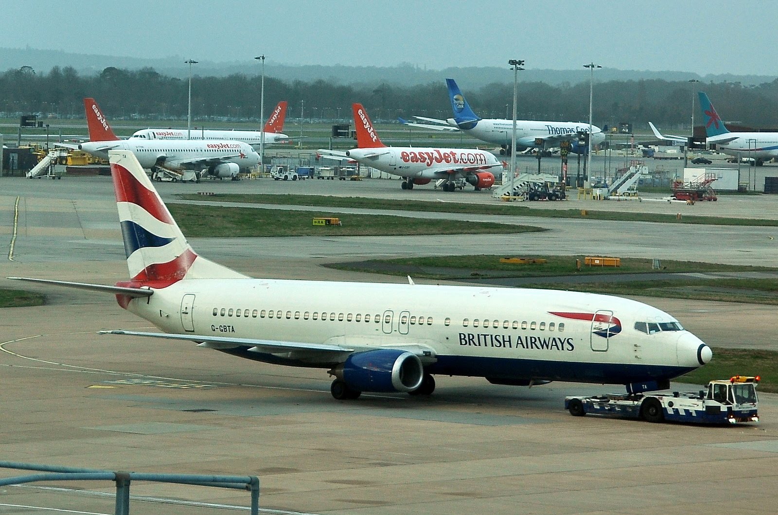 Aeroplane spotting (Photograph) British Airways Boeing B737436 (G