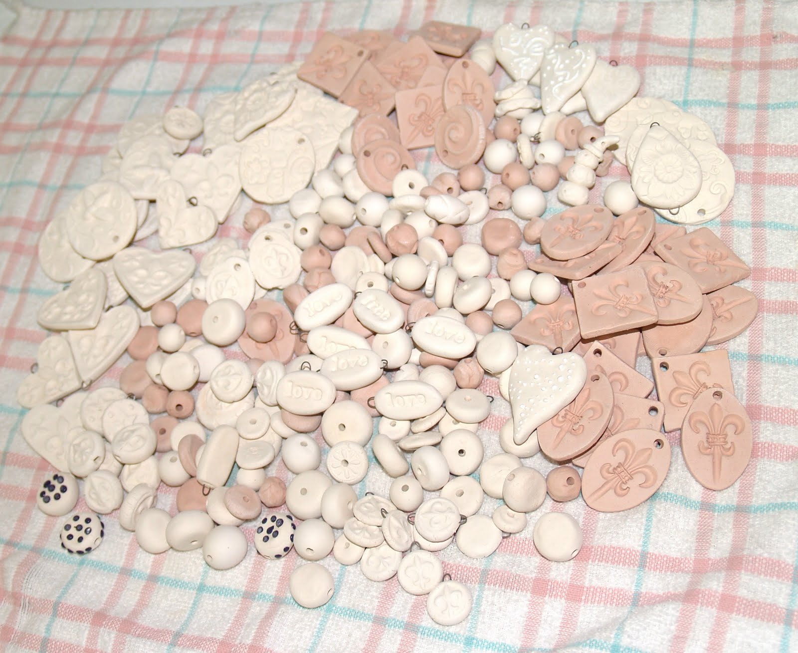 Clay Designs by glee BISQUE BEADS