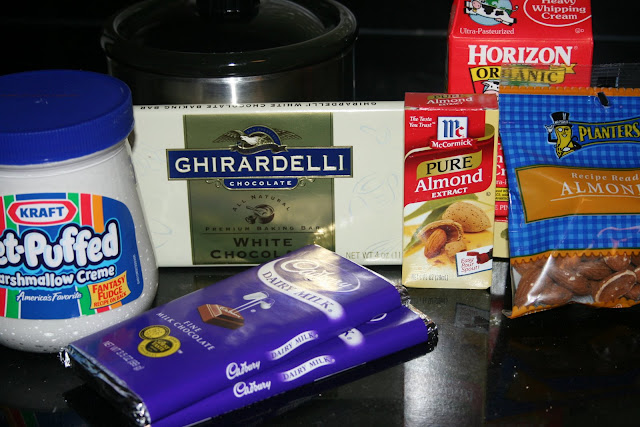 Chocolate and Marshmallow Fluff Fondue for the Little Dipper CrockPot