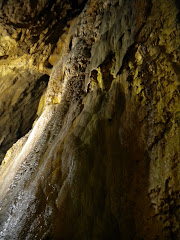 Some of the rock inside the cave