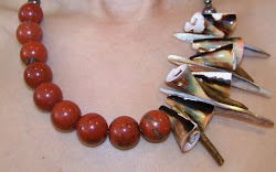 Jasper & Sea Shells Necklace - $110