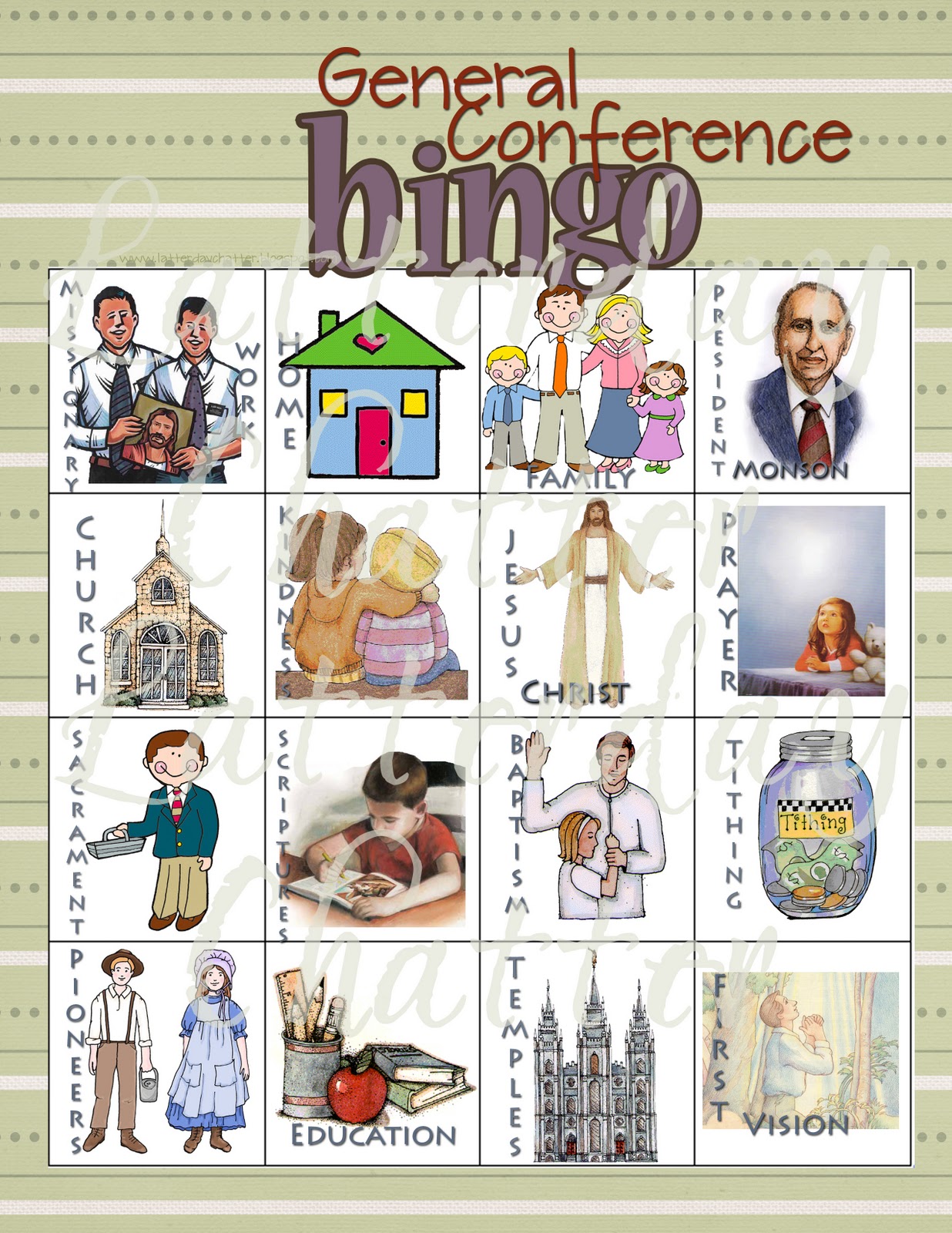 Latter day Chatter General Conference Bingo PG 2 4 latter-day-chatter-general-conference-bingo-pg-2-4