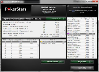 Nightly $500 Giveaway Shootout Freeroll (LatAm).