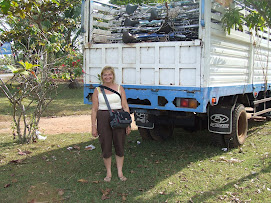 Rotarian Lisa McCoy & Truck of Bikes!