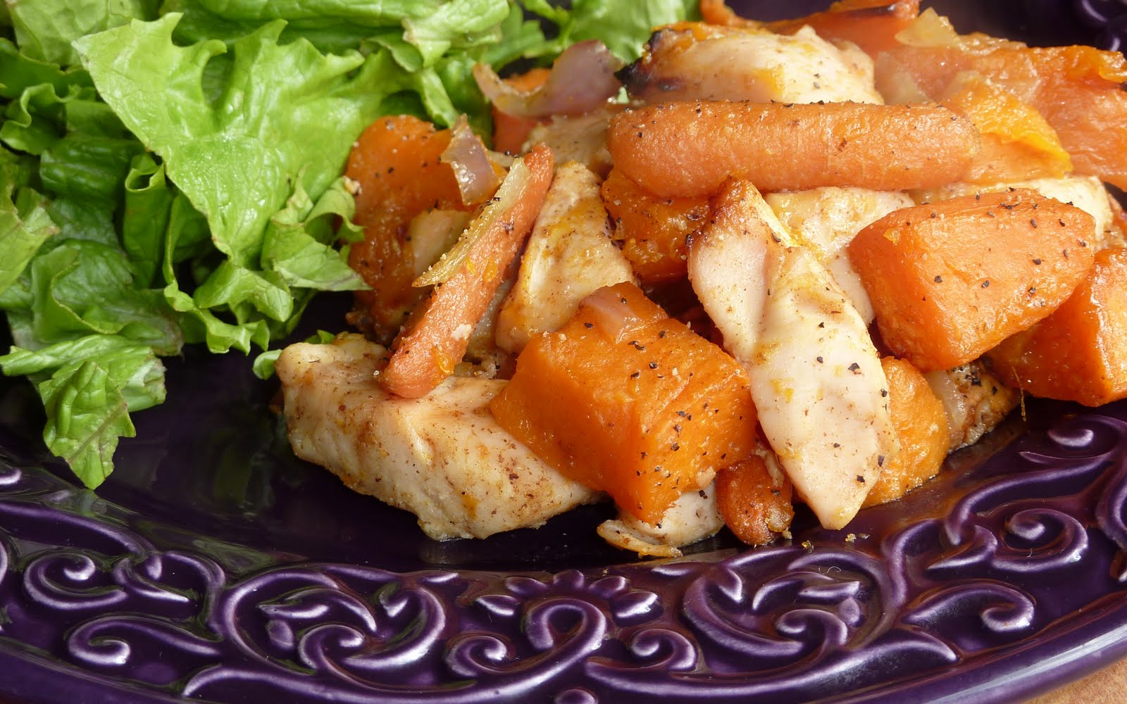 A Savory Table Maple Roasted Chicken & Sweet Potatoes