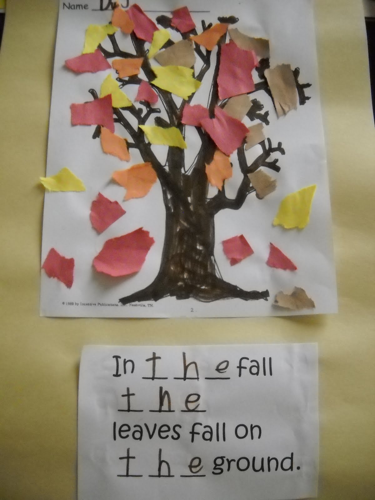 Mrs. Wood's Kindergarten Class: Fall Leaves
