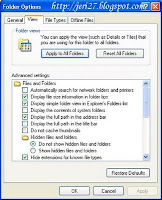 Folder Option Windows XP