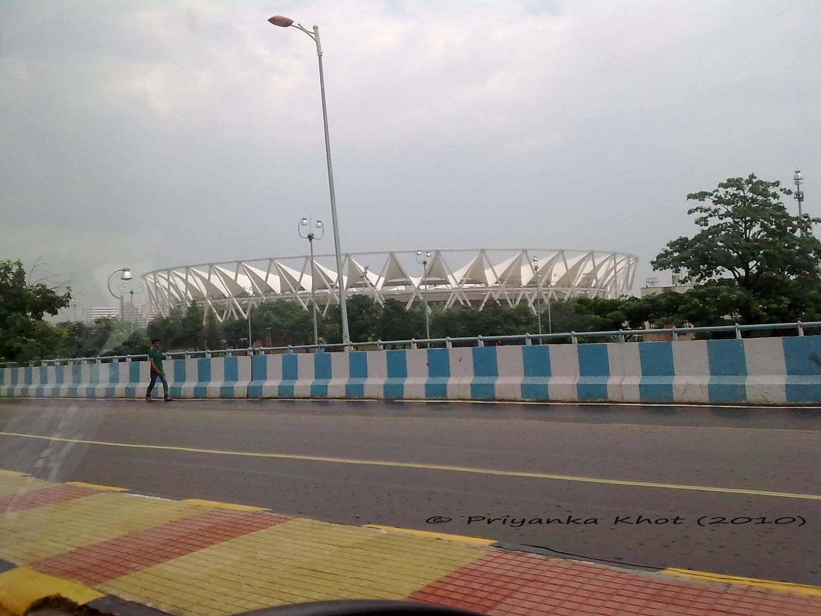 Delhi Photo Diary Roadside View Jawaharlal Nehru Stadium