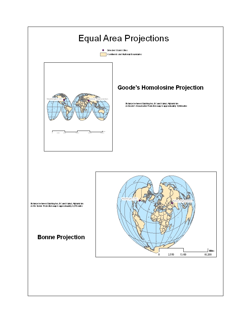 Bruce's geography blog Map projections and distance on Earth