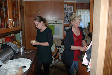 Jill & Susie busy peeling apples