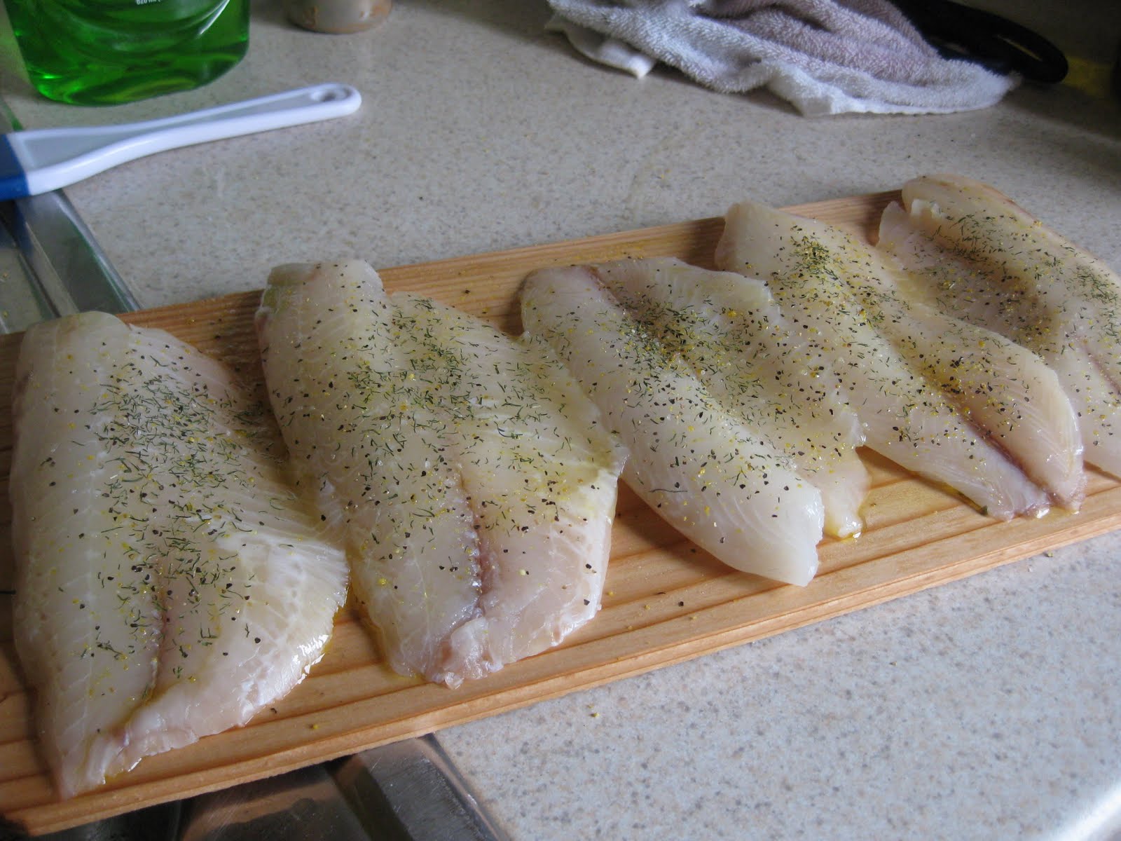 Bear Country Kitchen Tilapia grilled on a cedar plank
