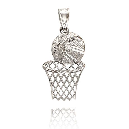 Gold Basketball Pendant