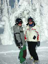 Kylie & Kieran snowboarding