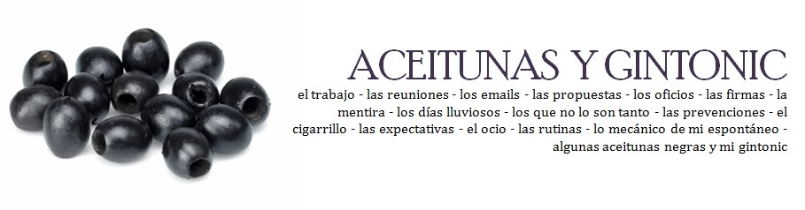 Aceitunas y GinTonic
