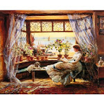 Reading by the Window by Charles J. L. Lewis