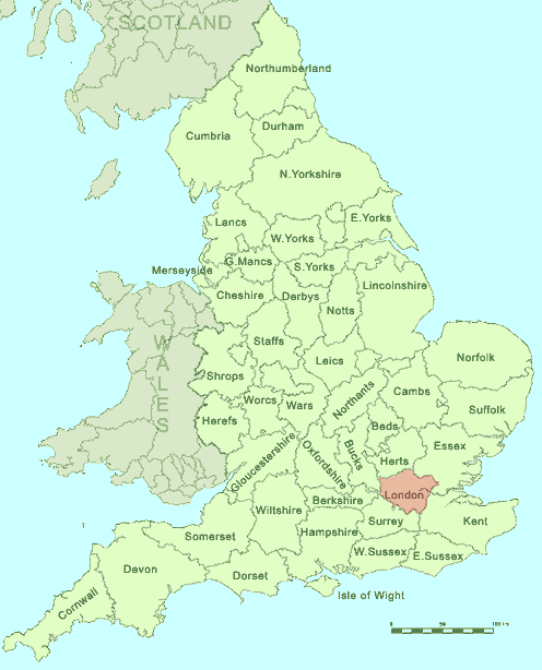 English Teacher: MAPA DE INGLATERRA