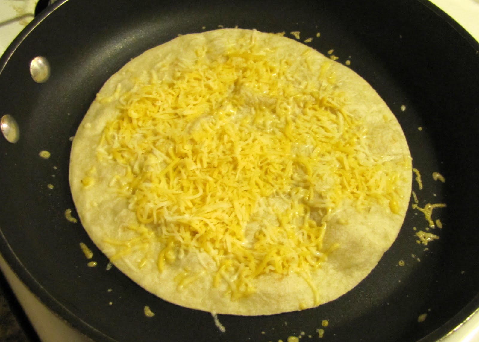 Smells Like Food in Here Andy's Spicy Green Chili Pork Quesadilla