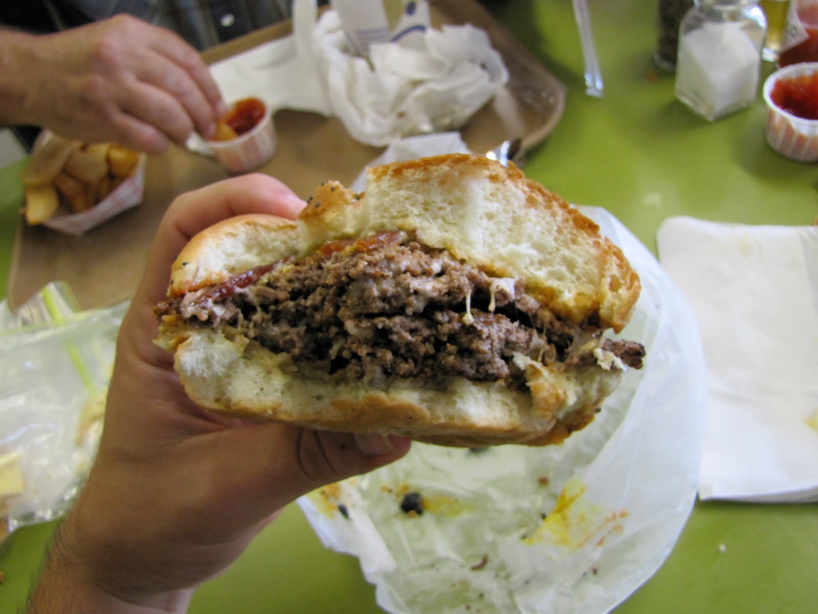 Can't Beat the Meat A Burger Blog Quad w/ Cheese Blimpy Krazy Jim's