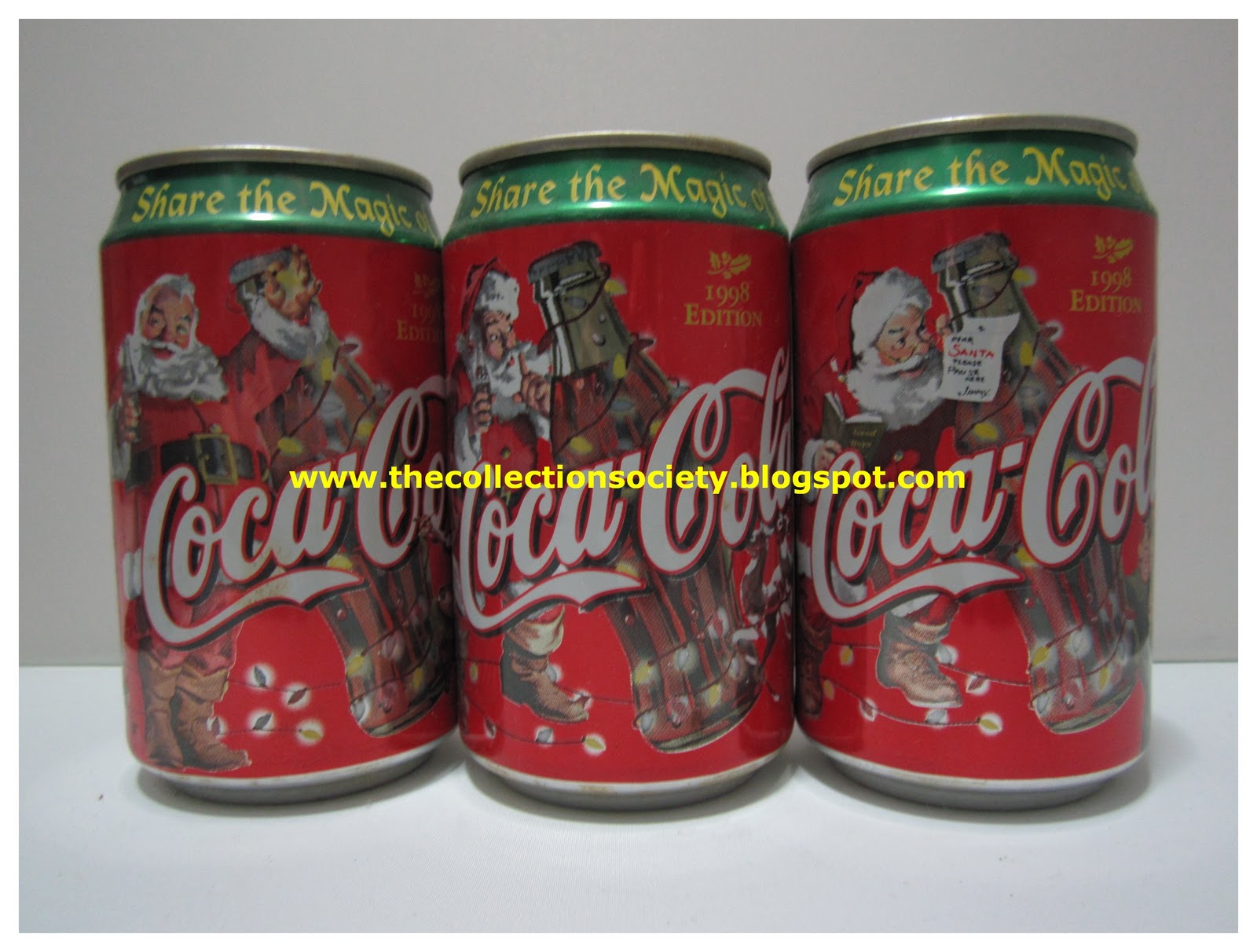 CokeExpo by TCS group COCA COLA Christmas Set (3 Cans)