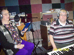 Lillian with Terry Leonard in Recording Studio