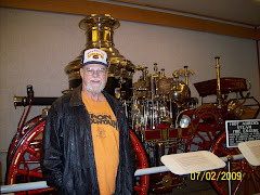 Gil and the steam engine once used in Valdez