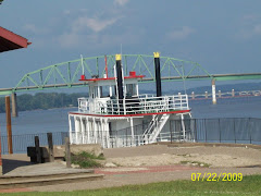 paddle boat on the Mississippi River