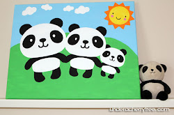 panda painting paint underacherrytree acrylic pretty cherry tree