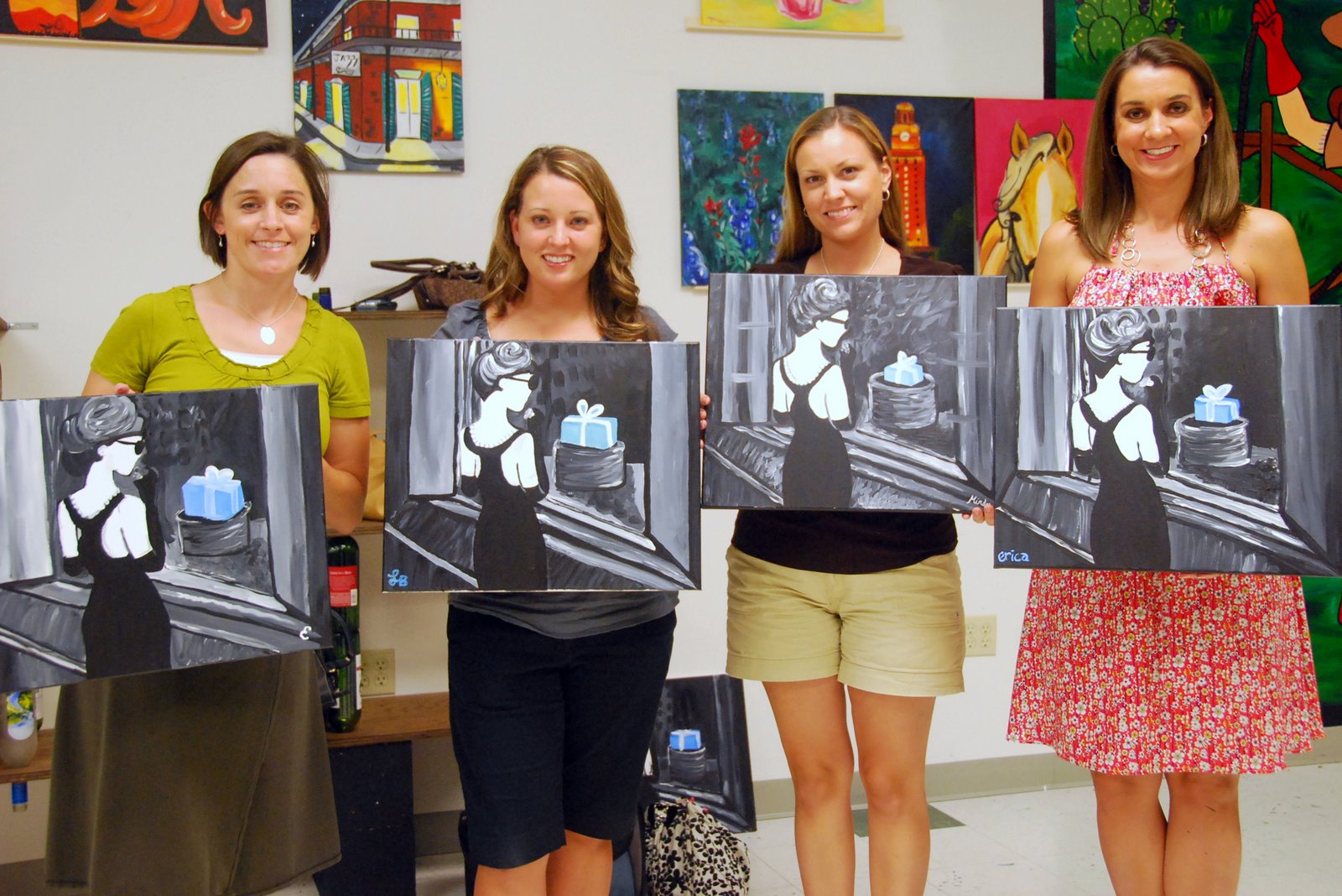 Soak it all in painting with a twist