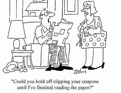 clipping coupons