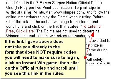 Slurpee Nation July Instant Win Game Codes