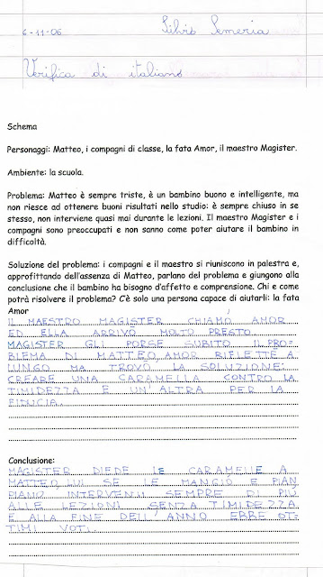 Verifica Di Italiano Per La Classe Quarta Della Scuola Primaria Scheda Stampabile Del Lavoro