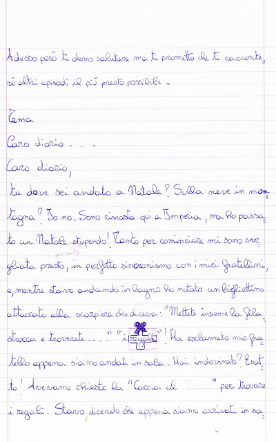 Cronaca Delle Vacanze Di Natale Compiti Caro Diario