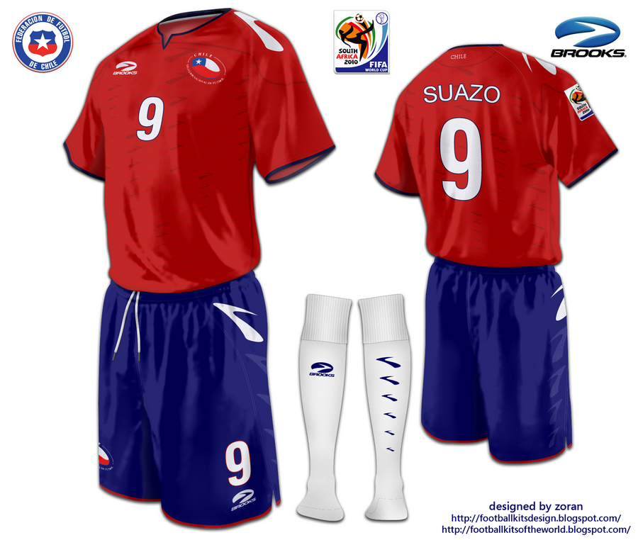 football kits design Chile World Cup 2010 fantasy kits
