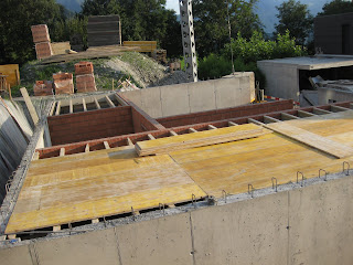 Hausbau in Zizers: August 2009