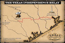 Texas Independence Relay Map