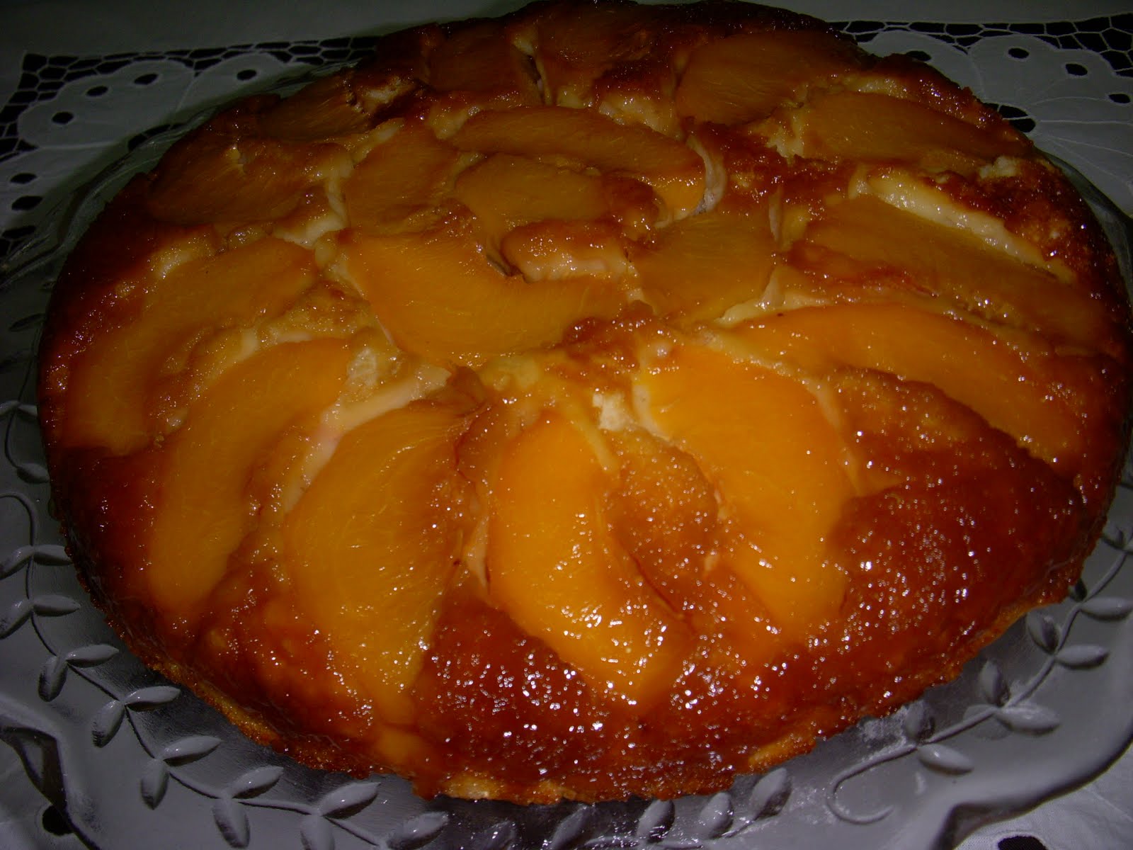 Bir Dut Masalı ŞEFTALİLİ KEK ( PEACH TART TATEN)